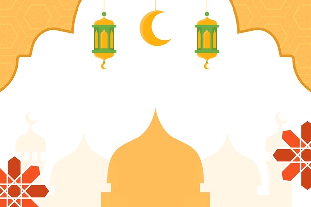 Hand drawn ramadan background