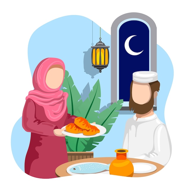 Free Vector hand drawn ramadan concept illustration