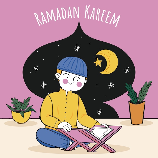 Free Vector hand drawn ramadan illustration