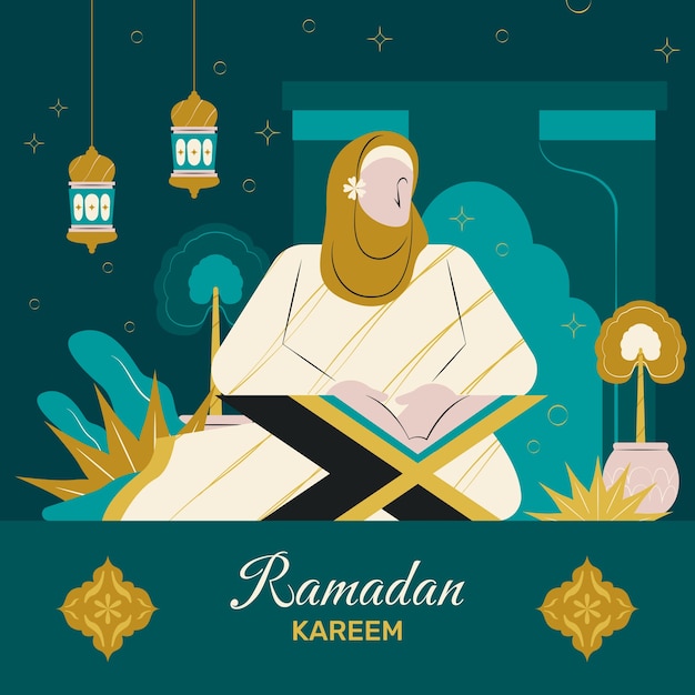 Free Vector hand drawn ramadan illustration