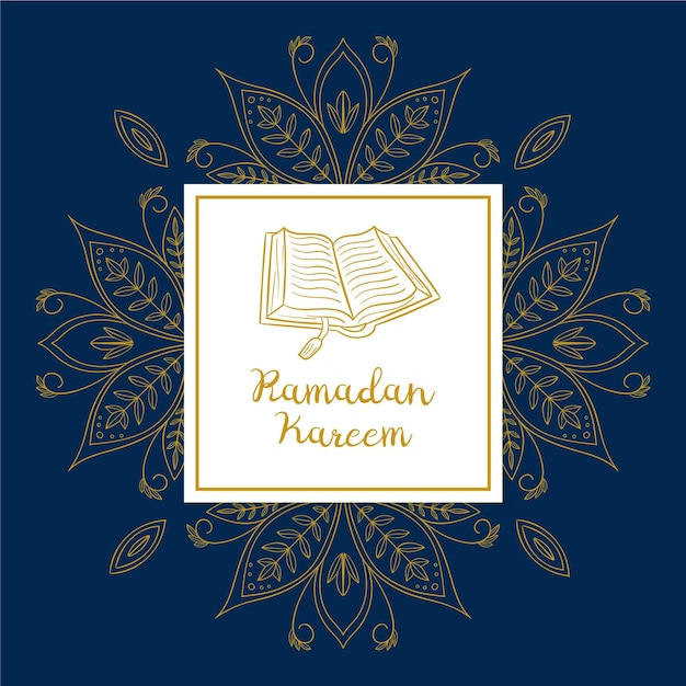 Free vector hand drawn ramadan kareem illustration