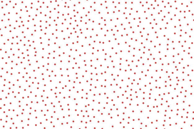 Hand drawn red polka dot background