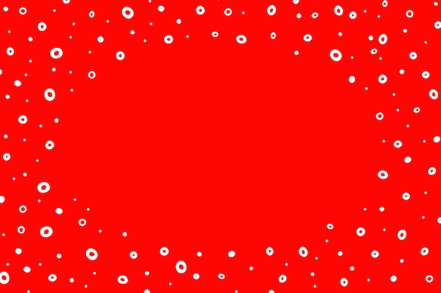 Free Vector hand drawn red polka dot design