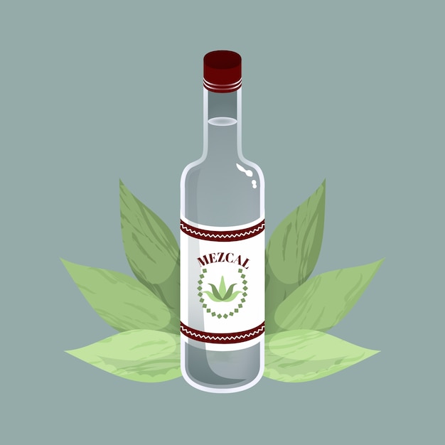 Free Vector hand drawn refreshing mezcal illustration