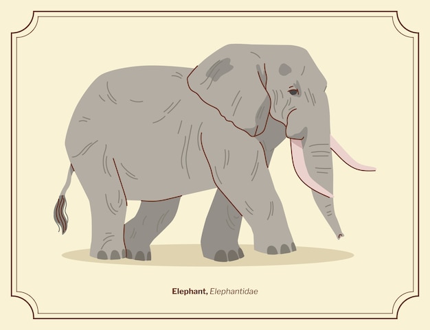 Free Vector hand drawn retro hand drawn animal illustration