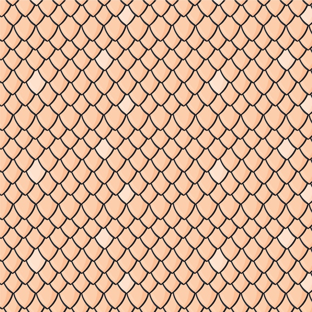 Free vector hand drawn roof tile pattern design