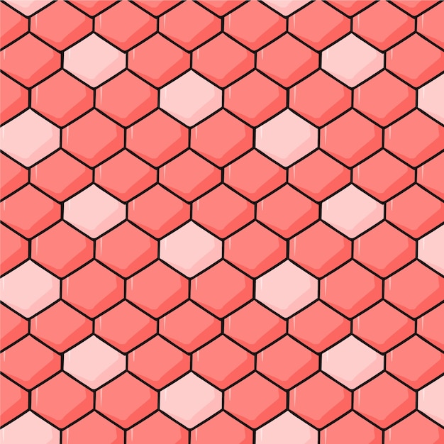 Free Vector hand drawn roof tile pattern design