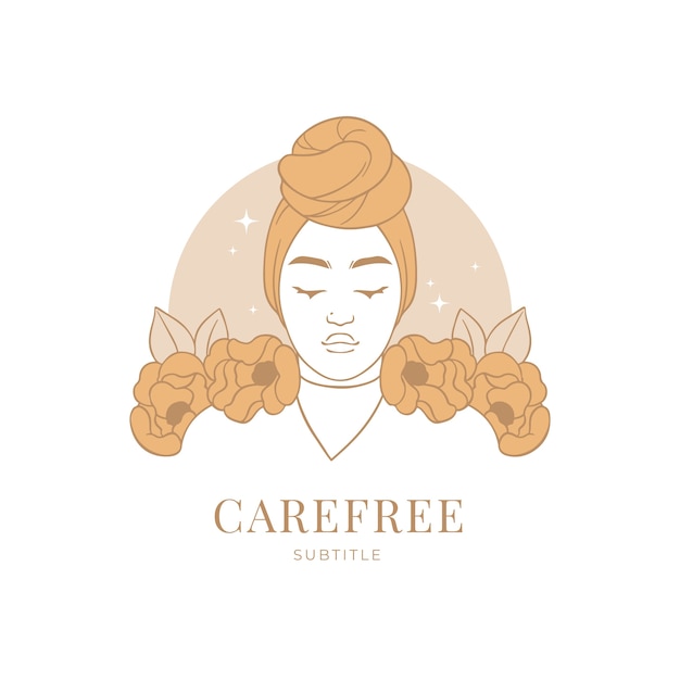 Free Vector hand drawn scarf logo design