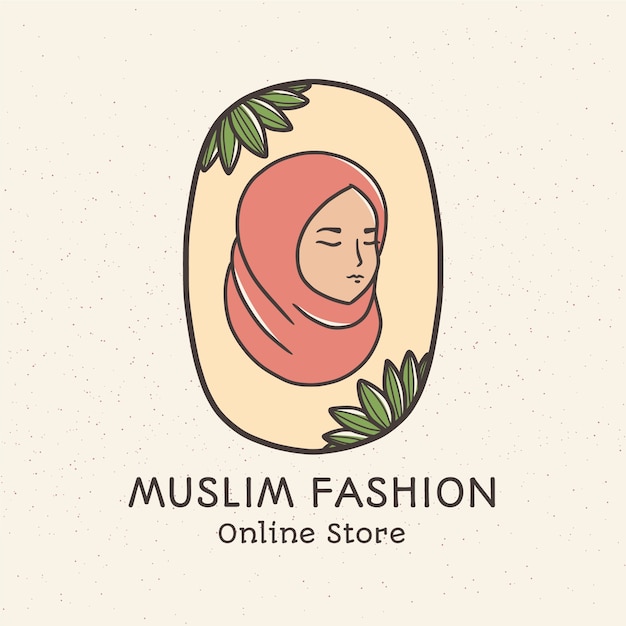 Free Vector hand drawn scarf logo design