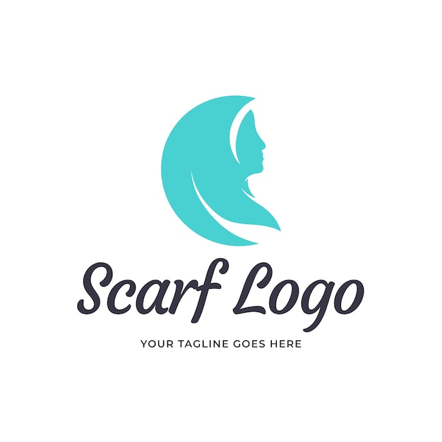 Hand drawn scarf logo design