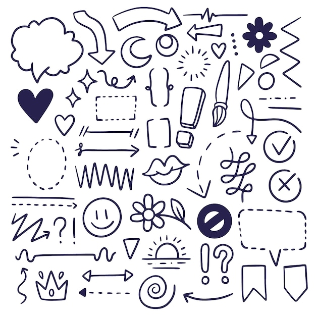 Free vector hand drawn scribble element