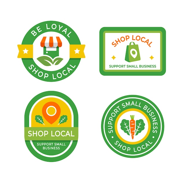 Hand drawn shop local template