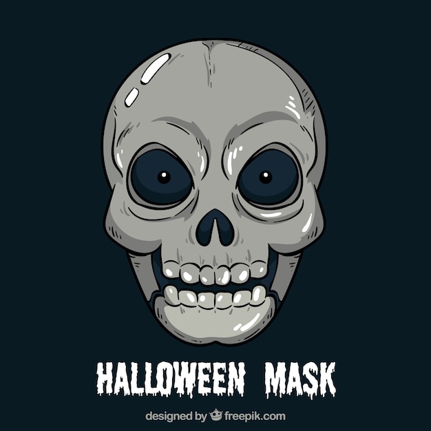 Free Vector hand drawn skull mask