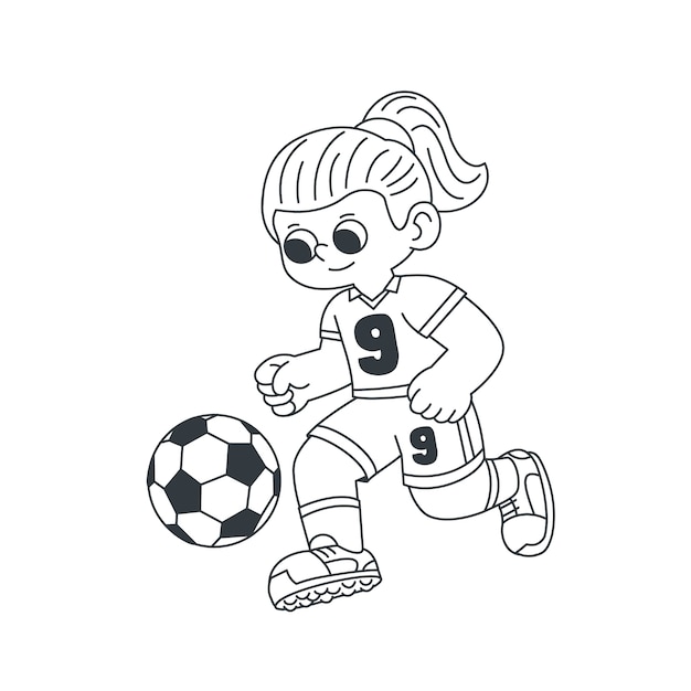 Free Vector hand drawn soccer drawing illustration