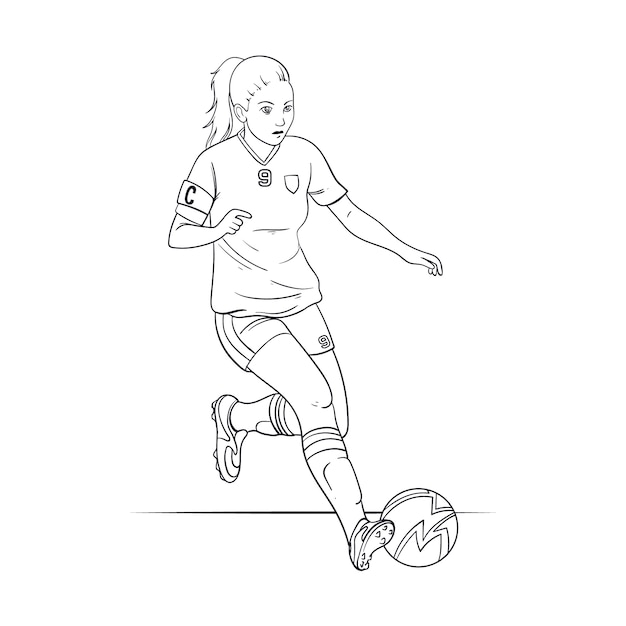 Free Vector hand drawn soccer illustration