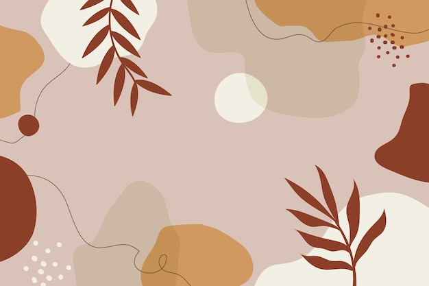 Free Vector hand drawn soft earth tones background