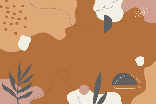 Free Vector hand drawn soft earth tones background