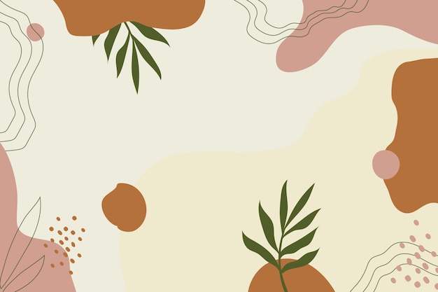 Free Vector hand drawn soft earth tones background