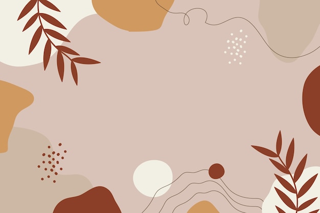 Free Vector hand drawn soft earth tones background