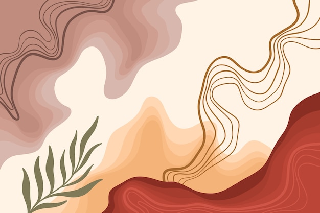 Free Vector hand drawn soft earth tones background