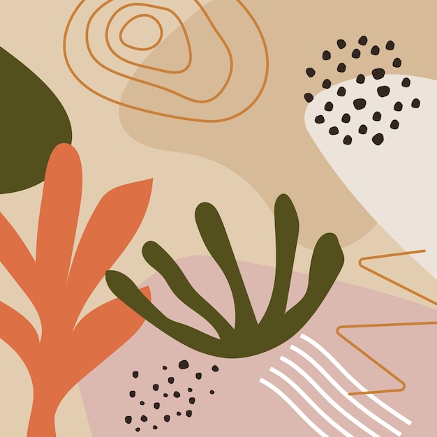 Hand drawn soft earth tones background