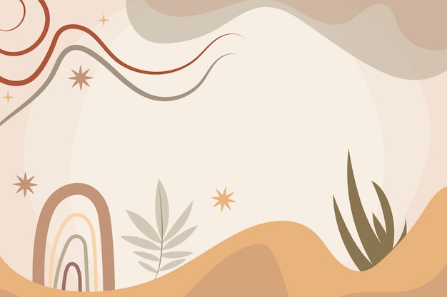 Hand drawn soft earth tones background