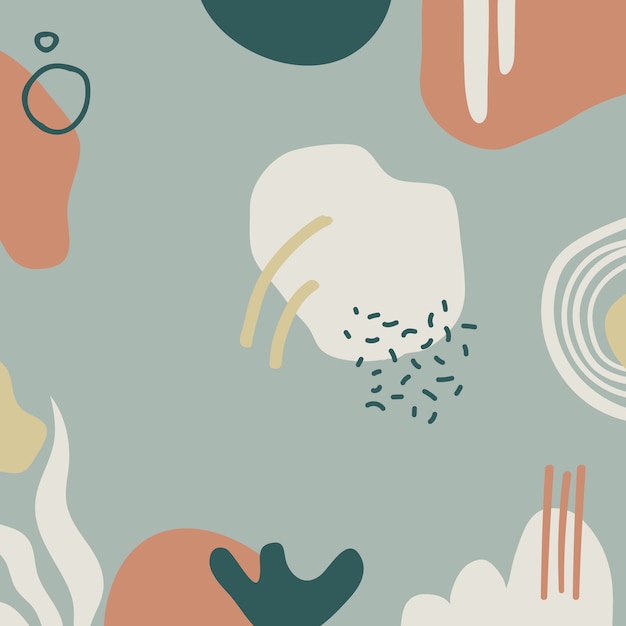 Free Vector hand drawn soft earth tones illustration