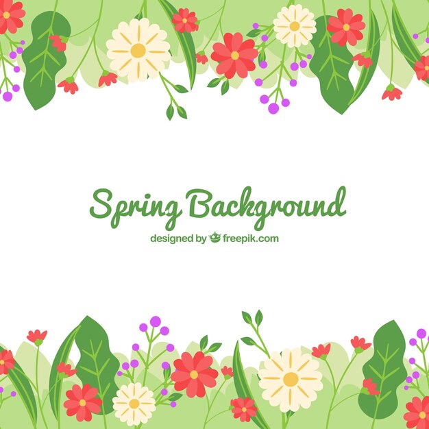 Hand drawn spring background