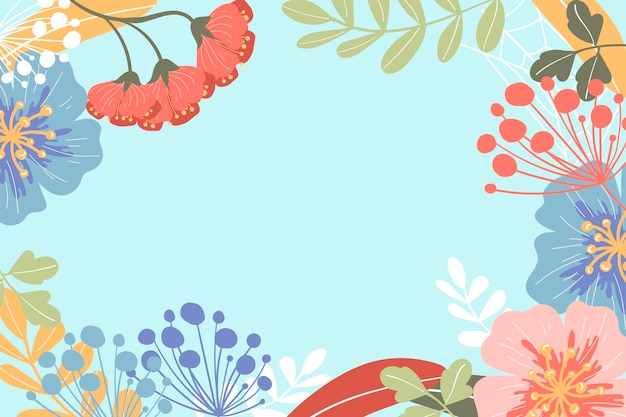 Hand drawn spring background