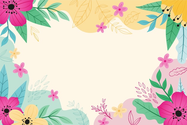 Hand drawn spring background