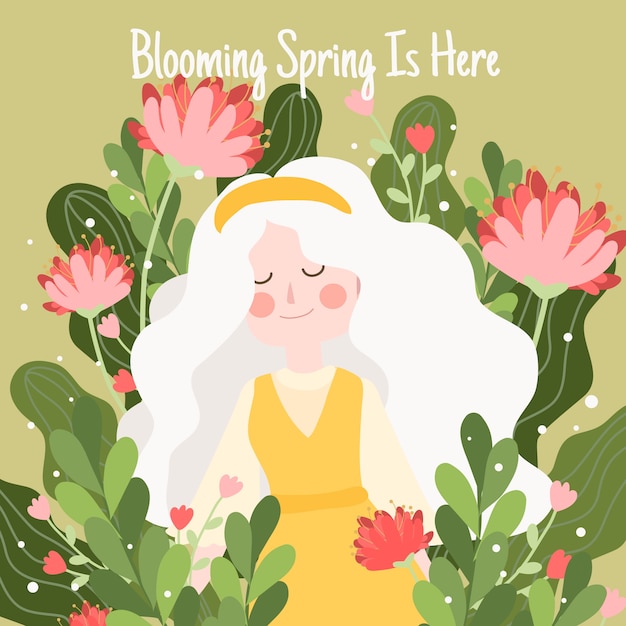 Free Vector hand drawn spring illustration