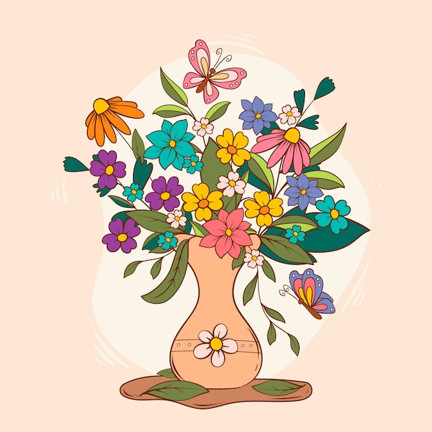 Free Vector hand drawn spring illustration