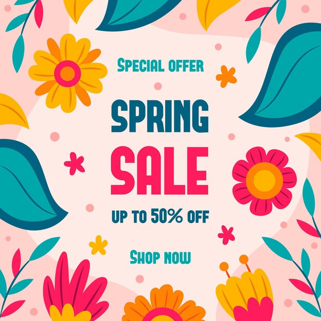 Hand drawn spring sale