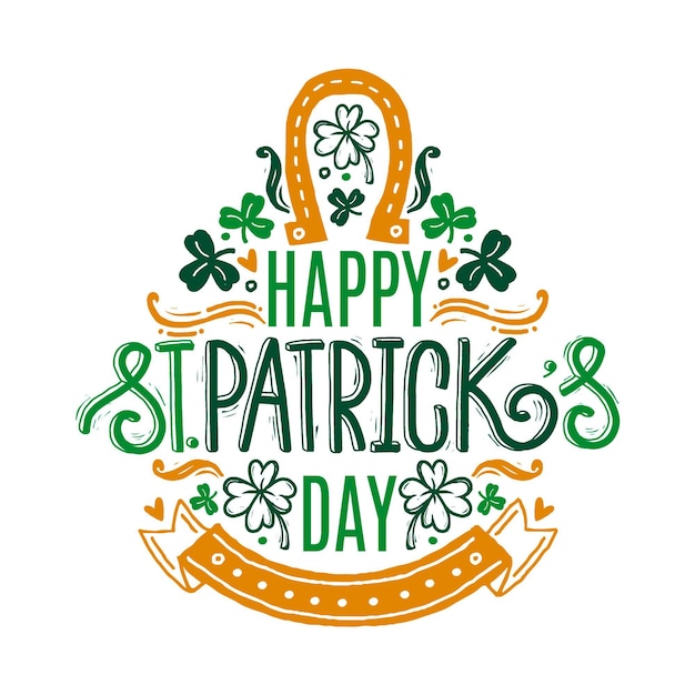 Free Vector hand drawn st patrick day