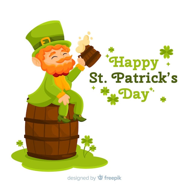 Free Vector hand drawn st. patrick's day background