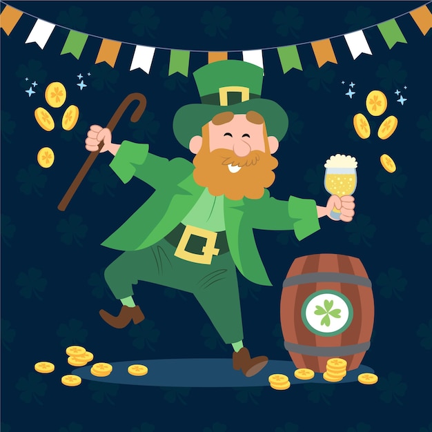 Free Vector hand drawn st. patrick's day illustration