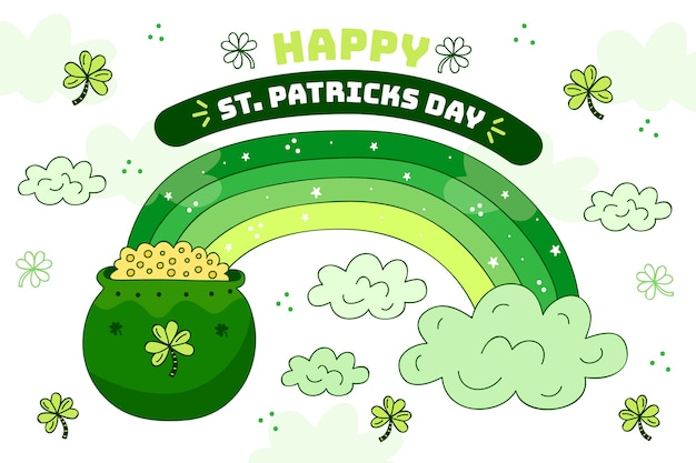 Free Vector hand drawn st. patrick's day lettering