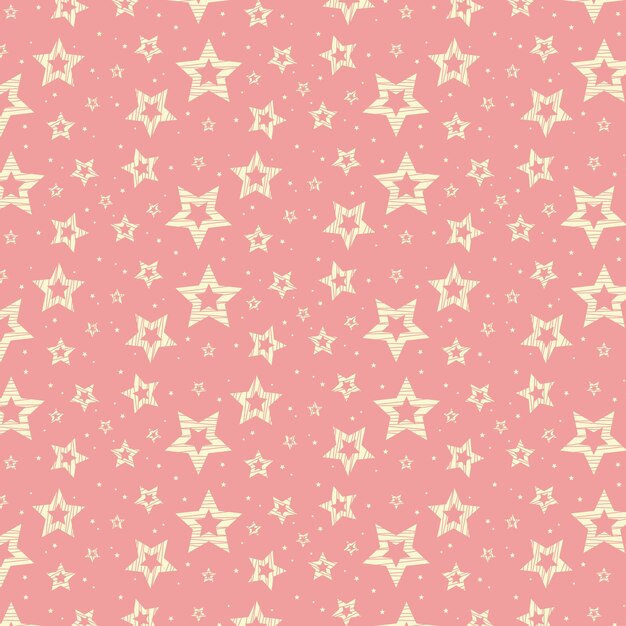 Hand drawn star pattern design