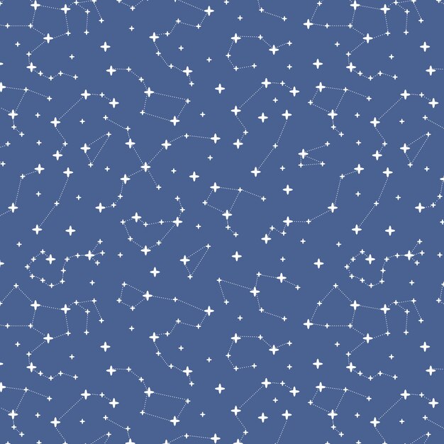 Hand drawn star pattern illustration