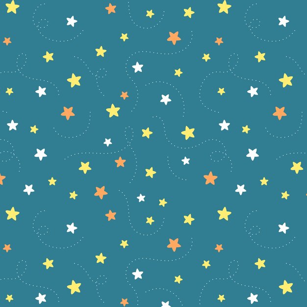 Hand drawn star pattern illustration