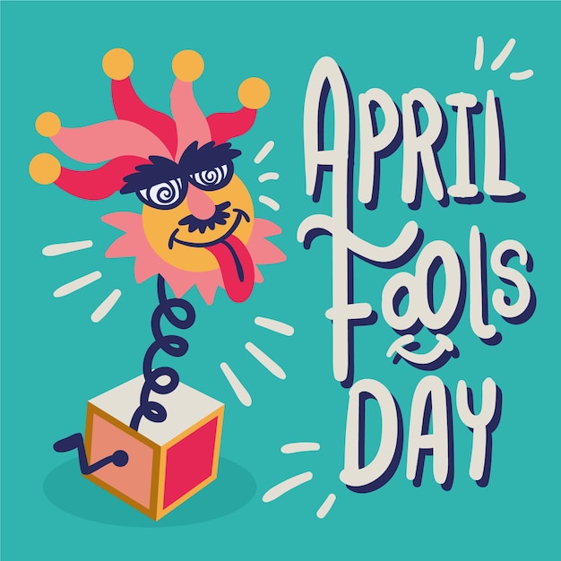 Free Vector hand drawn style april fools day