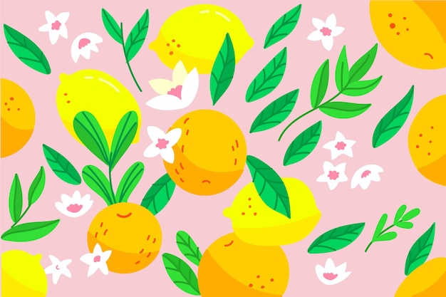 Free Vector hand drawn summer background