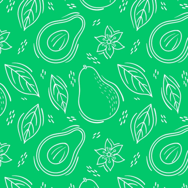 Hand drawn summer duotone pattern design