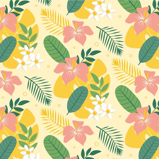 Hand drawn summer pattern