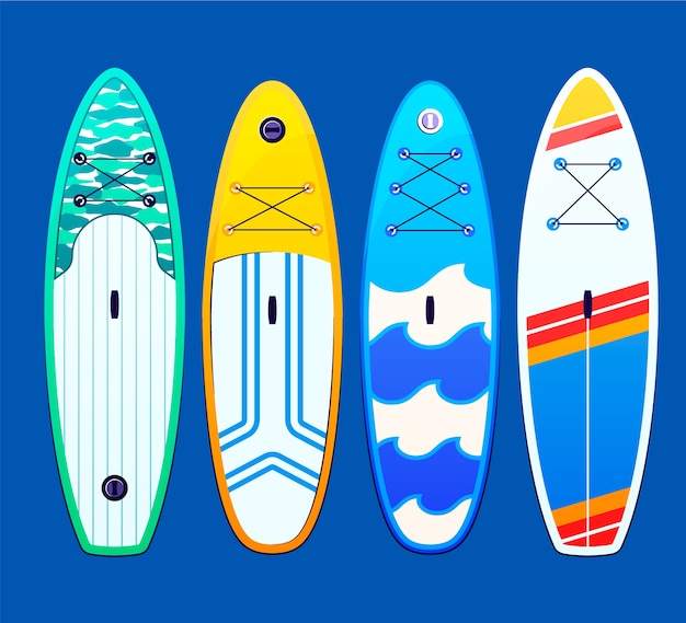 Hand drawn sup board collection