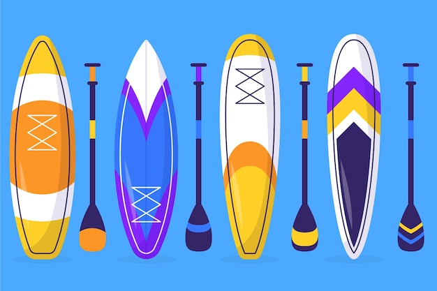 Hand drawn  sup board collection