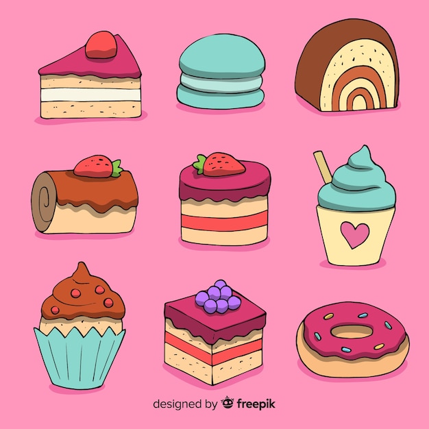 Hand drawn sweets pack