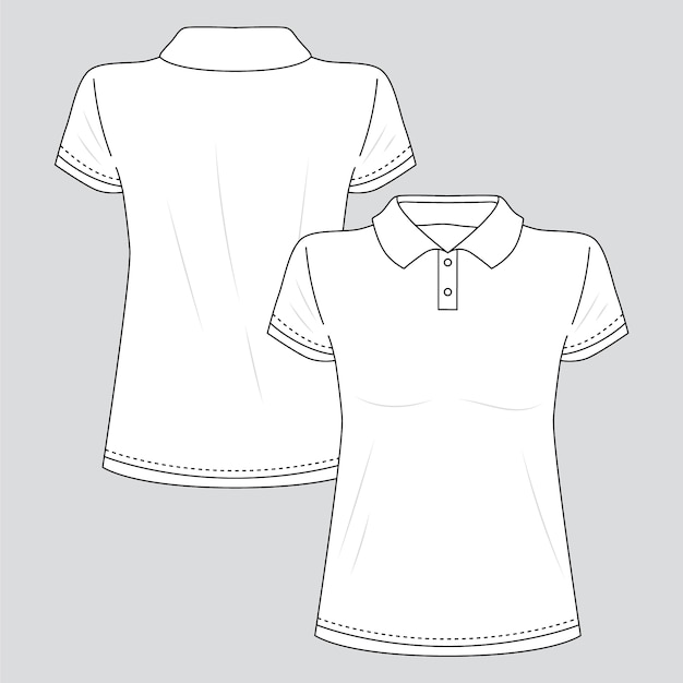 Hand drawn t-shirt outline illustration