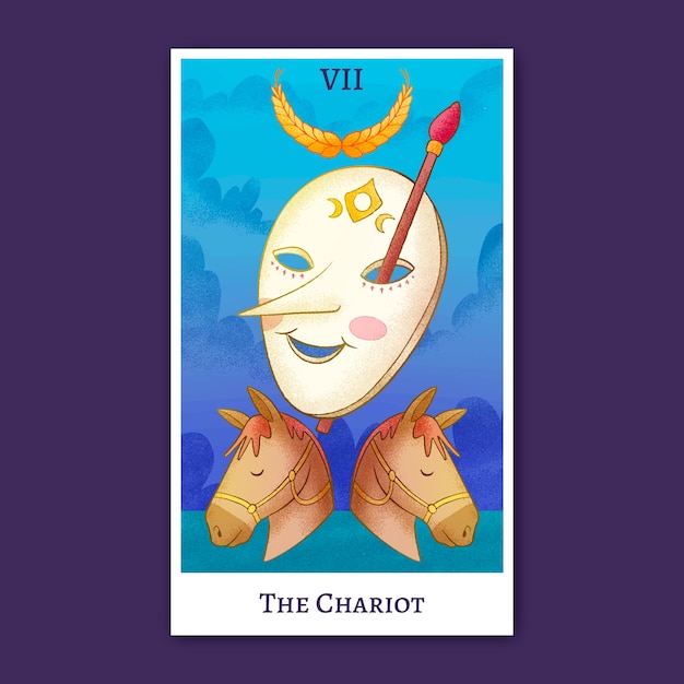 Free Vector hand drawn tarot cards illustration