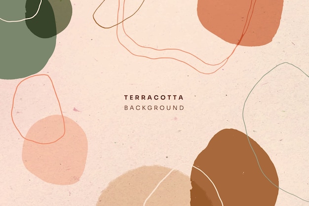 Hand drawn terracotta background